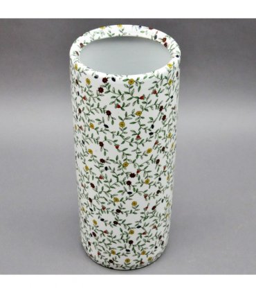 AcaciaHome Durable Ceramic Round Umbrella stand–Perfect Holder for Home, Office, & Entryway - Adds a Sophisticated Touch to Living Spaces for Canes, & Walking Sticks (Floral)