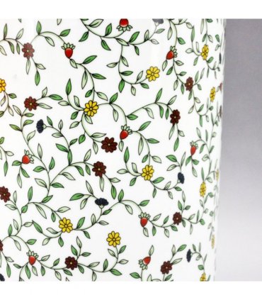 AcaciaHome Durable Ceramic Round Umbrella stand–Perfect Holder for Home, Office, & Entryway - Adds a Sophisticated Touch to Living Spaces for Canes, & Walking Sticks (Floral)