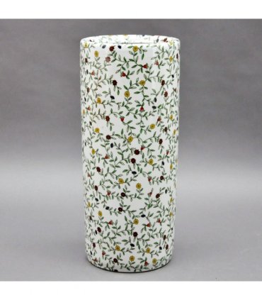 AcaciaHome Durable Ceramic Round Umbrella stand–Perfect Holder for Home, Office, & Entryway - Adds a Sophisticated Touch to Living Spaces for Canes, & Walking Sticks (Floral)