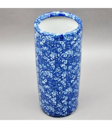 AcaciaHome Durable Ceramic Round Umbrella stand–Perfect Holder for Home, Office, & Entryway - Adds a Sophisticated Touch to Living Spaces for Canes, & Walking Sticks (Blue & White Flower)