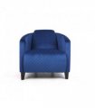 Armchair Velvet Blue Colour 86CM Elegant Modern Design Black Legs Stylish Look