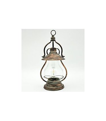 49cm BATTERY & BULB METAL GARDEN LANTERN