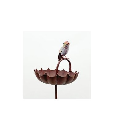 Stylish Bird Garden Feeder Birdbath with Sturdy Metal Stake – Durable Outdoor Décor to Adds Charming Motion with Lawns, Patios, and Flower Beds for Home, Bird Lovers, Outdoor, & Garden