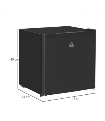 HOMCOM 46L Counter Top Fridge with Chiller Box Mini Fridge for Bedrooms Black
