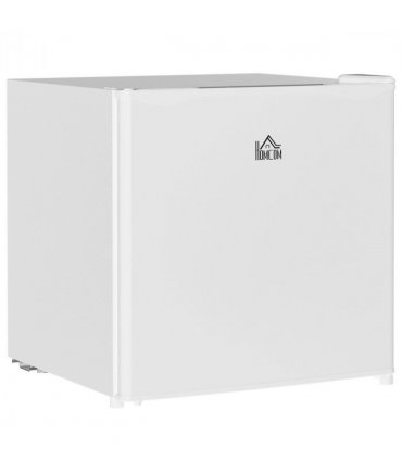 HOMCOM 46L Counter Top Fridge with Chiller Box Mini Fridge for Bedrooms Cream