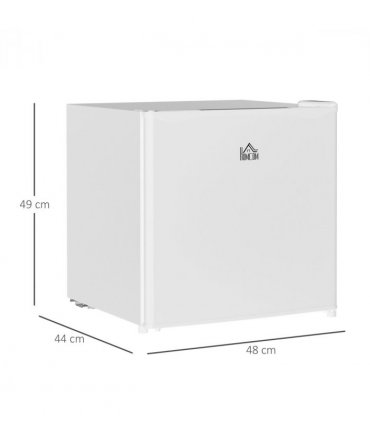 HOMCOM 46L Counter Top Fridge with Chiller Box Mini Fridge for Bedrooms Cream