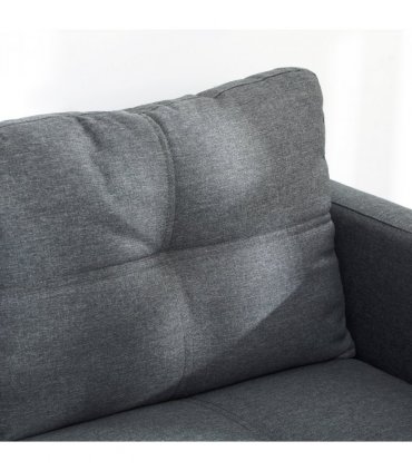 HOMCOM Modern Loveseat Sofa Upholstered 2 Seater Settee for Living Room Bedroom