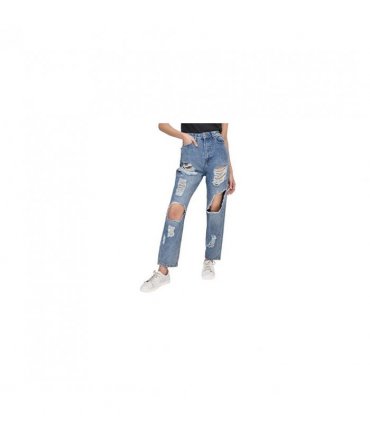 MULTI RIP MOM JEAN MID WASH 16