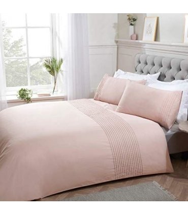 PINTUCK BLUSH DUVET SET SB