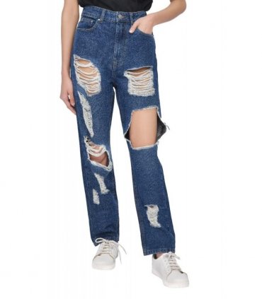 MULTI RIP MOM JEAN DARK WASH 12