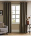 Curtains - Herringbone Lined Eyelet 66x72 Natural