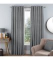 CHENILLE EYELET CURTAIN 46X54 SILVER