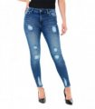 MULTI RIP SKINNY DARK BLUE WASH 30