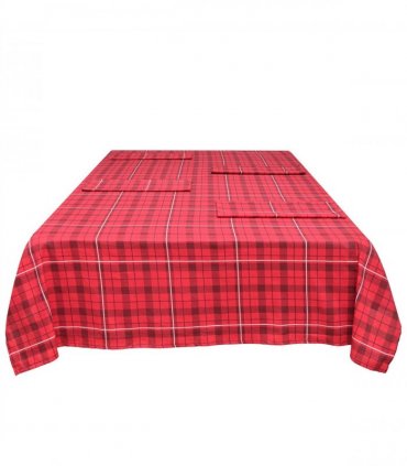 RCHECK PRINTED TABLECLOTH LRG