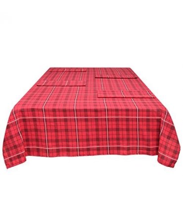 RCHECK PRINTED TABLECLOTH LRG