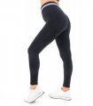 LEOPARD PRINT SEAMLESS LEGGINGS BLACK L