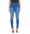 LADIES HIGH RISE JEANS BRIGHT BLUE 8