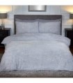 SPARKLE TEDDY FLEECE DUVET SET GREY KS