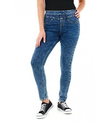 LADIES SCULPT JEGGINGS ACID BLUE 8