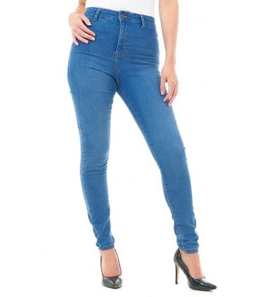 Ladies High Rise Jean MID WASH 10