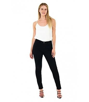 Ladies 5 Pocket Skinny Jean BLACK 16