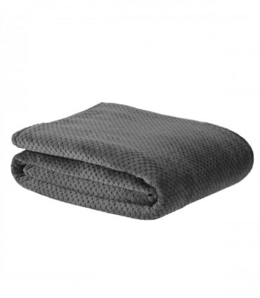 WAFFLE THROW CHARCOAL 150-200CM