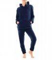 LADIES FLEECE HOODIE & JOGGER SET NVY S