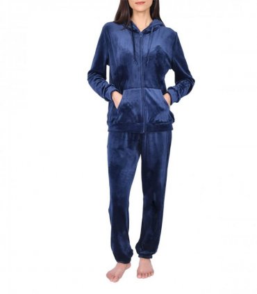 VELOUR TRACKSUIT NAVY XL