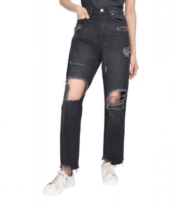 TORN HEM RIP MOM BLACK 12