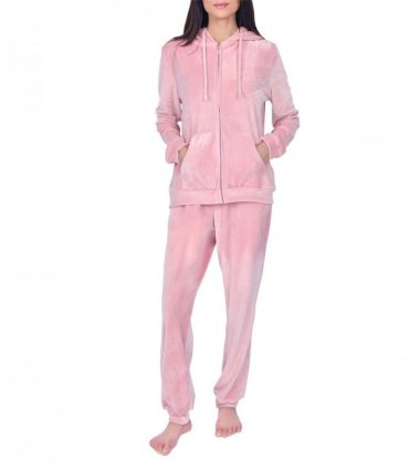 VELOUR TRACKSUIT PINK L