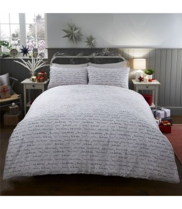 ILLUSTRATED FATHER CHRISTMAS DUVET SET - KING