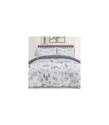 MOUNTAIN BEAR DUVET SET GREY KG