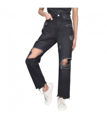 TORN HEM RIP MOM BLACK 10