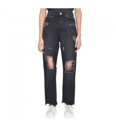 TORN HEM RIP MOM BLACK 10