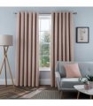 LINEN LK BLKOUT EYELT CURT BLUSH 46X54