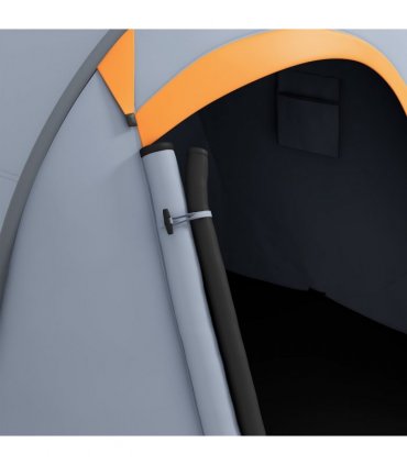 Outsunny Pop up Camping Tent for 2 Man, 2000mm Waterproof with Carry Bag, Grey