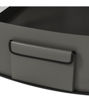PawHut Portable Dog Pen for Puppies, Rabbits, Kittens, Guinea Pigs - Grey