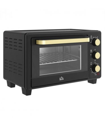 Countertop Oven 16L    Black Metal Stainless Steel Tempered Glass