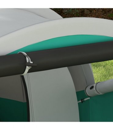 Outsunny 3000mm Waterproof Camping Tent with 2 Rooms for 4-5 Man, Green