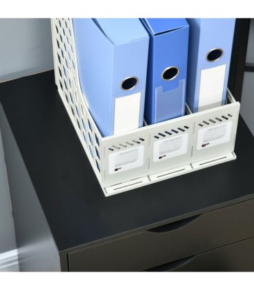 HOMCOM Mobile Vertical Filing Cabinet with 5 Drawers for Home Office, Black