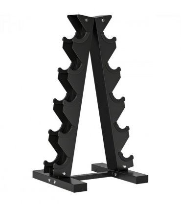 Steel Black 66H x 35L x 33Wcm Dumbbell Rack Stand for Home Gym Exercise