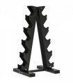 Steel Black 66H x 35L x 33Wcm Dumbbell Rack Stand for Home Gym Exercise