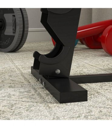 Steel Black 66H x 35L x 33Wcm Dumbbell Rack Stand for Home Gym Exercise