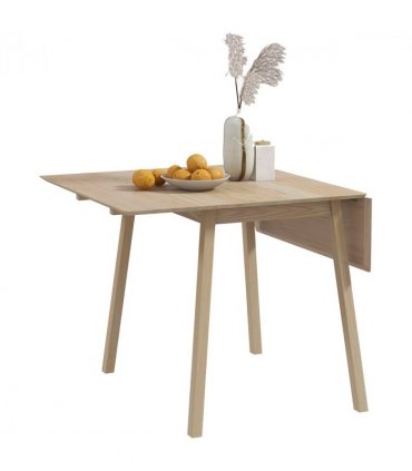 Extendable Kitchen Table for 2-4, Folding Drop Leaf Dining Table for Small Space