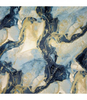 Abstract Marble Teal/Gold sw12
