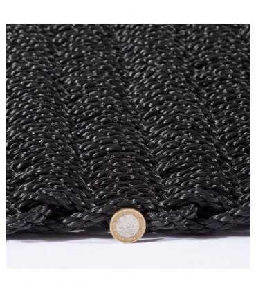 Didsbury Braided Polypropylene 45x75cm Charcoal Doormat