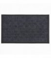 Millbrook Cross Embossed Backed Polypropylene 45x75cm Grey Doormat