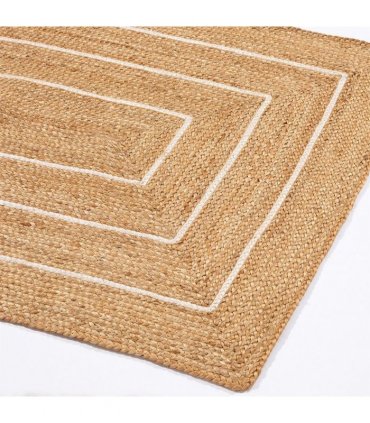 Prestbury Border Handbraided 120x170cm Natural Rug