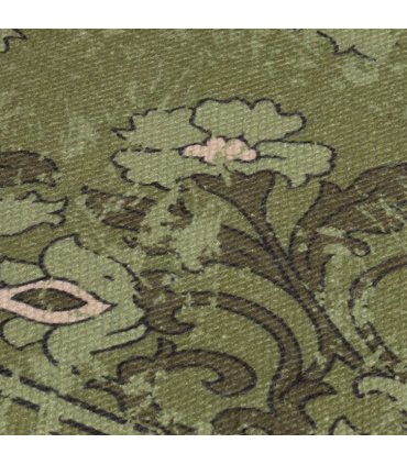 Kew Antique Printed 120x170cm Olive Rug with Tassel