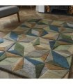 Lilianna Embossed Geo Wool 120x170cm Rug
